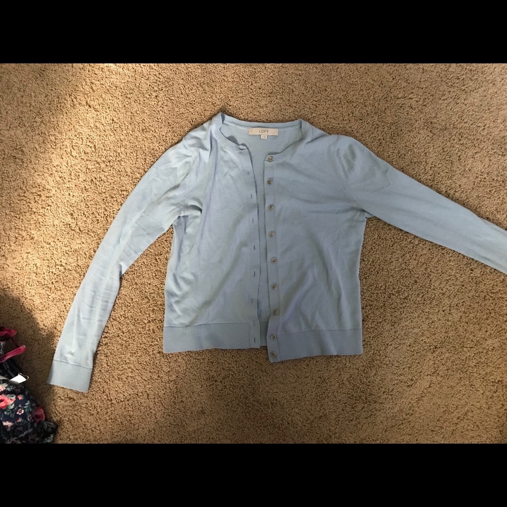 Loft Blue Cardigan
